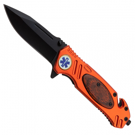 Briceag de vanatoare IdeallStore®, Medical Rescue, 20.5 cm, otel inoxidabil, portocaliu [3]