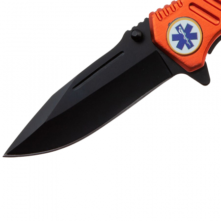 Briceag de vanatoare IdeallStore®, Medical Rescue, 20.5 cm, otel inoxidabil, portocaliu [2]