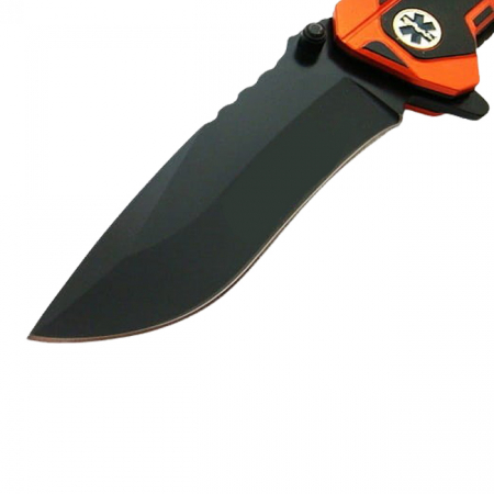 Briceag de vanatoare IdeallStore®, Medical Rescue, 20 cm, otel inoxidabil, negru, husa inclusa [3]