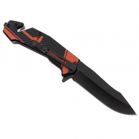 Briceag de vanatoare IdeallStore®, Medical Rescue, 22 cm, otel inoxidabil, negru [4]