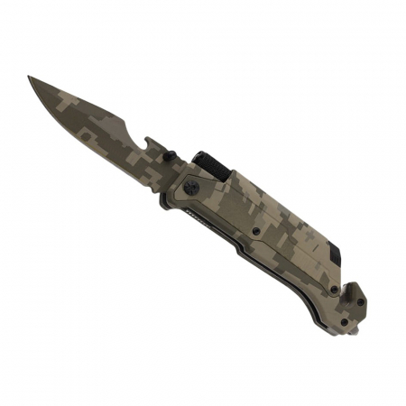 Briceag de vanatoare IdeallStore®, Military Blade, otel inoxidabil, 22 cm, verde [5]