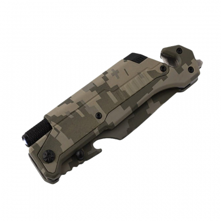 Briceag de vanatoare IdeallStore®, Military Blade, otel inoxidabil, 22 cm, verde [11]