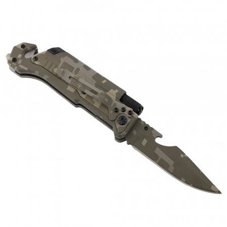 Briceag de vanatoare IdeallStore®, Military Blade, otel inoxidabil, 22 cm, verde [9]