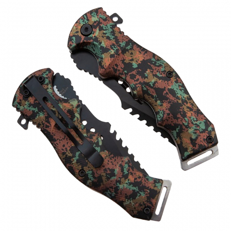 Briceag de vanatoare IdeallStore®, Military Press, 21.5 cm, otel inoxidabil, multicolor [7]