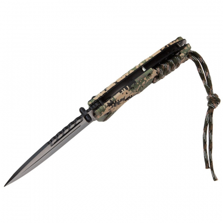 Briceag de vanatoare IdeallStore®, Only Comando, otel inoxidabil, 21 cm, camuflaj [6]