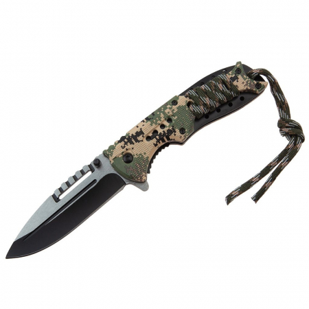 Briceag de vanatoare IdeallStore®, Only Comando, otel inoxidabil, 21 cm, camuflaj [1]