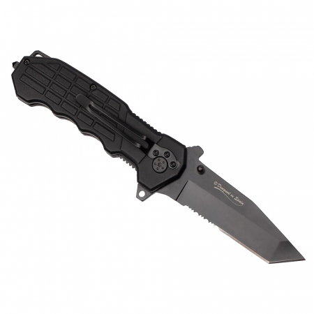 Briceag de vanatoare IdeallStore®, Predator Blade, otel inoxidabil, 22.5 cm, negru, teaca inclusa [4]