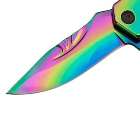 Briceag de vanatoare IdeallStore®, Rainbow Madness, otel inoxidabil, 21.5 cm, multicolor [1]