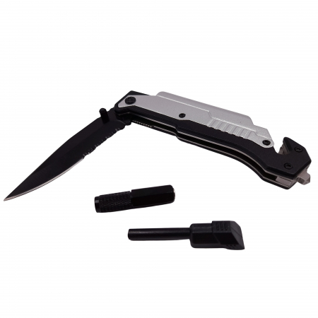 Briceag de vanatoare IdeallStore®, Robo Blade, otel inoxidabil, 22 cm, argintiu [6]