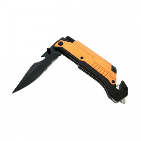 Briceag de vanatoare IdeallStore®, Robo Blade, otel inoxidabil, 22 cm, portocaliu [8]
