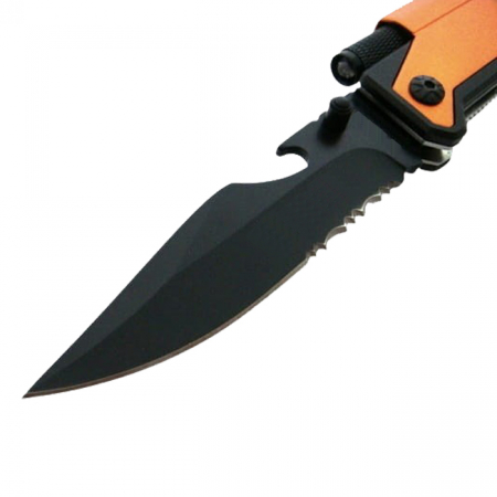 Briceag de vanatoare IdeallStore®, Robo Blade, otel inoxidabil, 22 cm, portocaliu [2]