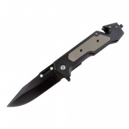SPORT & TIMP LIBER - Briceag de vanatoare IdeallStore®, Saviour Blade, otel inoxidabil, 22.5 cm, negru