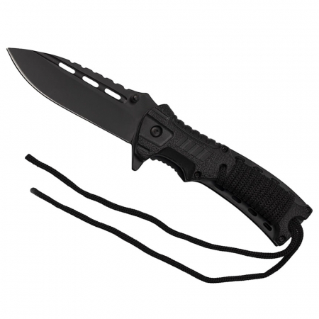 Briceag de vanatoare IdeallStore®, Silent Future, otel inoxidabil, 21 cm, negru [3]
