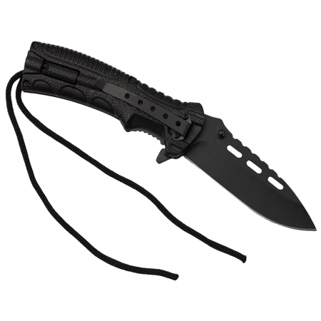 Briceag de vanatoare IdeallStore®, Silent Future, otel inoxidabil, 21 cm, negru [4]