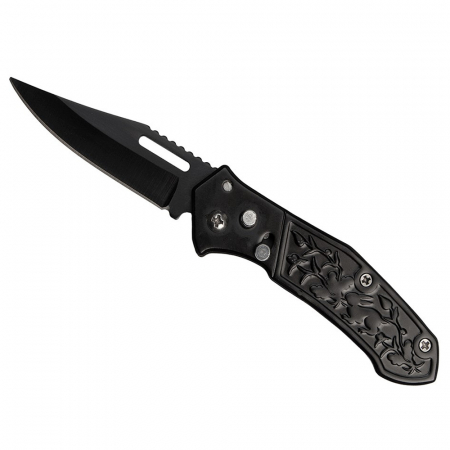 Briceag de vanatoare IdeallStore®, Sunshine Blade, otel inoxidabil, 16 cm, negru [2]
