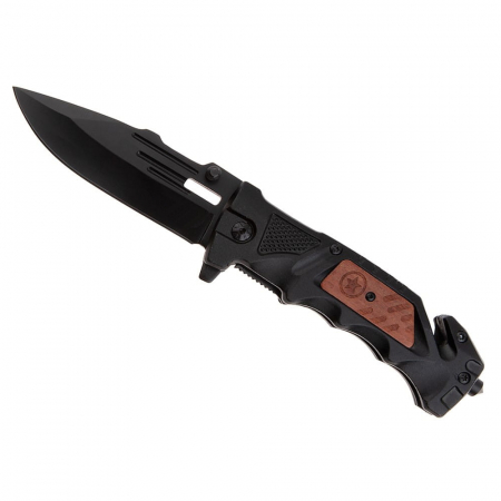 Briceag de vanatoare IdeallStore®, True Blade, otel inoxidabil, 23 cm, negru [1]