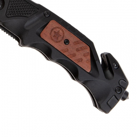 Briceag de vanatoare IdeallStore®, True Blade, otel inoxidabil, 23 cm, negru [3]