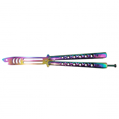 Briceag fluture, antrenament, Shark Dinasty, otel inoxidabil, multicolor, 24 cm [1]