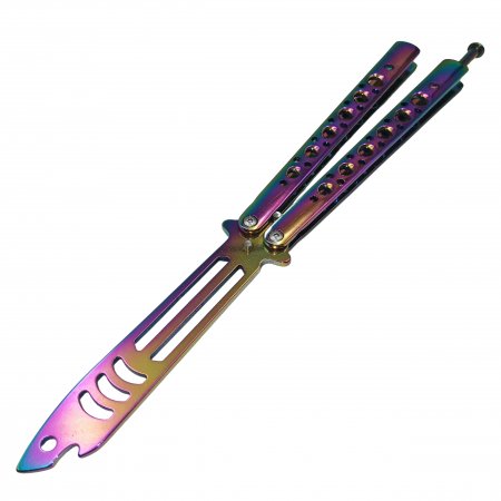 Briceag fluture, antrenament, Shark Dinasty, otel inoxidabil, multicolor, 24 cm [2]