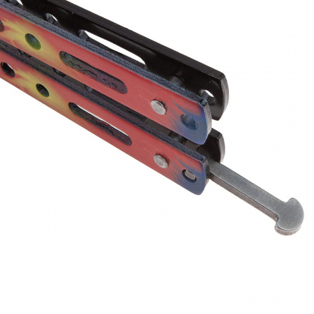 Briceag fluture de antrenament IdeallStore®, Romanian Spirit, otel inoxidabil, 22.5 cm, multicolor [5]
