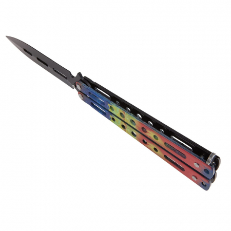 Briceag fluture de antrenament IdeallStore®, Romanian Spirit, otel inoxidabil, 22.5 cm, multicolor [4]