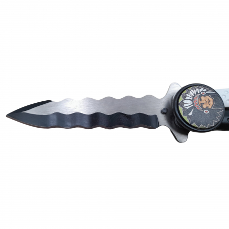 Briceag fluture de vanatoare IdeallStore®, Indian Chief, otel inoxidabil, 22.5 cm, multicolor [3]