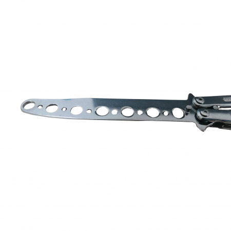 Briceag fluture de antrenament, otel inoxidabil, Silver Blade, 22.5 cm, argintiu [3]