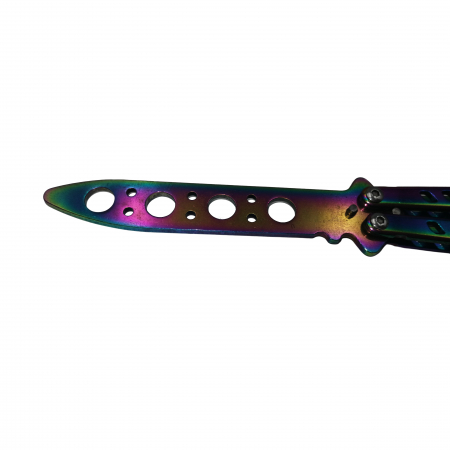 Briceag fluture IdeallStore®, Rainbow Clash, antrenament, 22 cm [4]