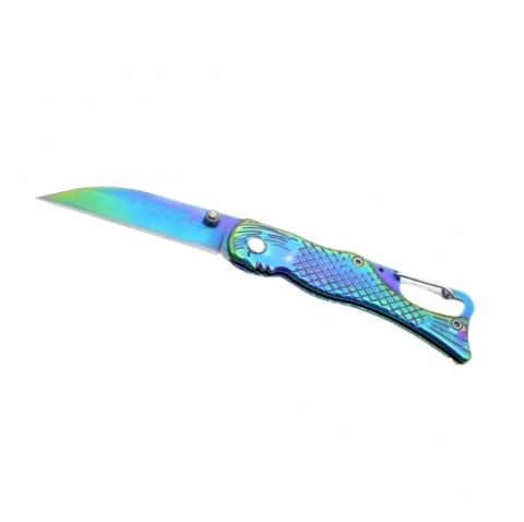 SPORT & TIMP LIBER - Briceag metalic, cu lamă din oțel inoxidabil și mâner ergonomic, 15 cm