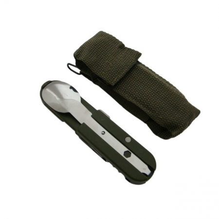 Briceag multifunctional IdeallStore®, Outdoor Legion, otel inoxidabil, 6 functii, kaki, 20 cm [5]