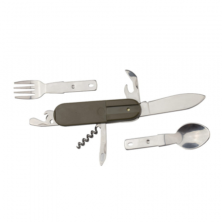 Briceag multifunctional IdeallStore®, Special Outdoor, otel inoxidabil, 7 functii, kaki, 16 cm, husa inclusa [2]