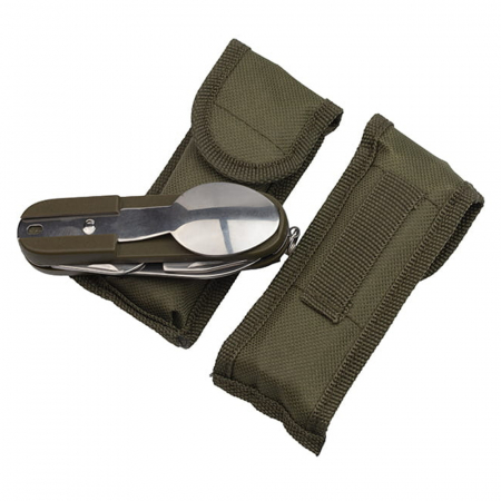Briceag multifunctional IdeallStore®, Special Outdoor, otel inoxidabil, 7 functii, kaki, 16 cm, husa inclusa [10]
