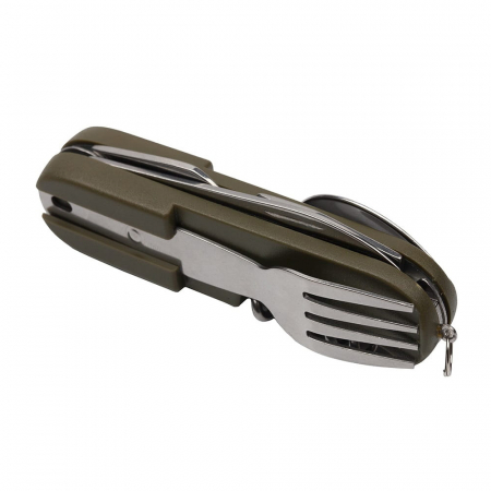 Briceag multifunctional IdeallStore®, Special Outdoor, otel inoxidabil, 7 functii, kaki, 16 cm, husa inclusa [8]