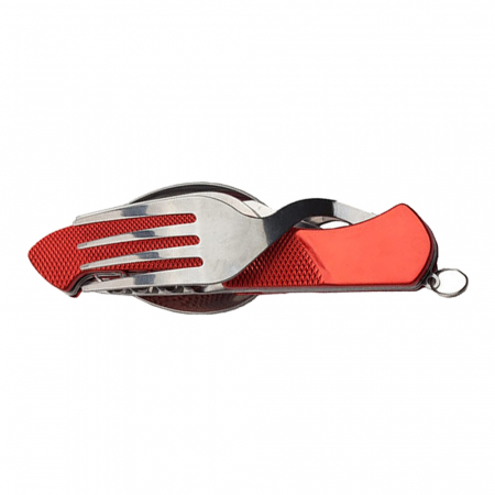 Briceag multifunctional IdeallStore®, True Outdoor, otel inoxidabil, 6 functii, 19.5 cm, rosu [4]