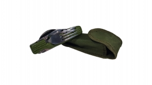 Briceag multifunctional pentru camping IdeallStore®, otel inoxidabil, 20 cm, kaki [2]