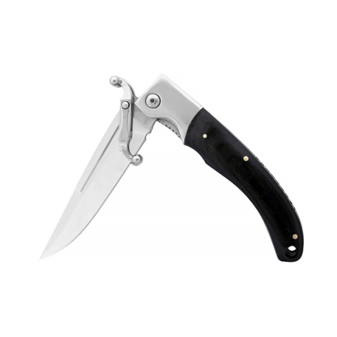 Set doua bricege pliabile DEPOX®, lamă din oțel inoxidabil 420, mâner lemn și metal, 23.5 cm, negru [6]
