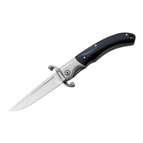 Set doua bricege pliabile DEPOX®, lamă din oțel inoxidabil 420, mâner lemn și metal, 23.5 cm, negru [1]