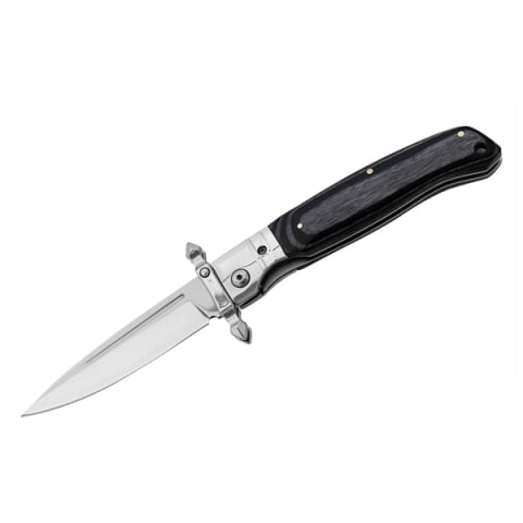 Briceag pliabil DEPOX®, lamă oțel inoxidabil 420, mâner lemn și metal, 23.5 cm [0]