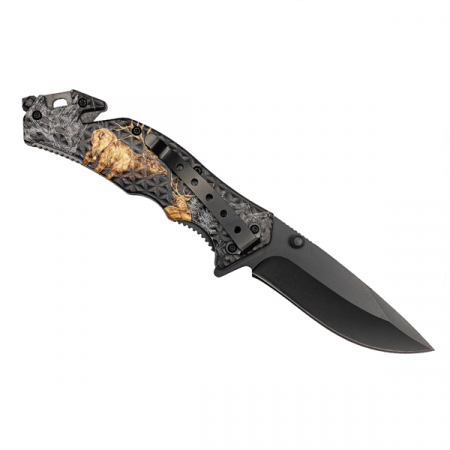 Briceag salvare, IdeallStore®, Hunting Deer, 21 cm, Otel inoxidabil [5]