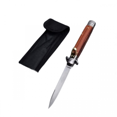 Briceaguri fluture & antrenament - Briceag Stiletto, IdeallStore®, Automat, Maro, 24 cm