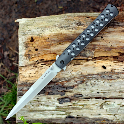 Briceag Ti-Lite Cold Steel lama stilet, ,IdeallStore®, prindere curea, 33 cm, argintiu [2]