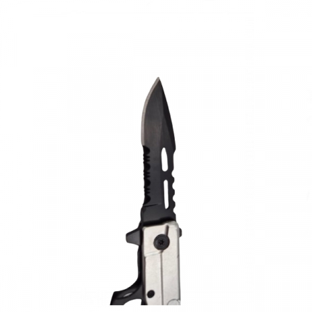 Briceag tip pistol, IdeallStore®, 18 cm, argintiu [5]