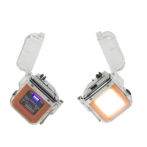 Bricheta cu plasma si lanterna LED DEPOX®, portabila, waterproof, 6x5,5x2cm [3]