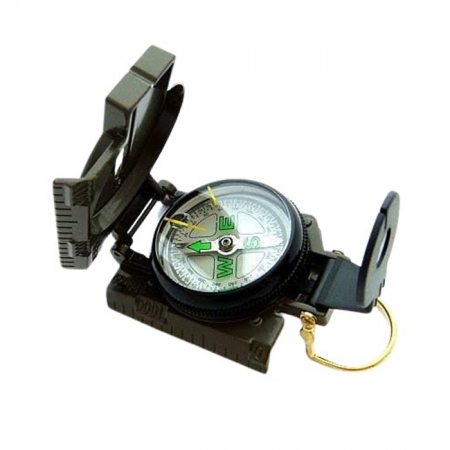 Busola metalica IdeallStore®, World Seeker, 17 cm, lupa inclusa, verde [1]