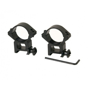 BINOCLURI & LUNETE - Inele de montura pentru lunete airsoft, 22 mm, metalice, negre