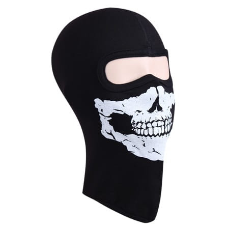 Accesori camping & drumetii - Cagula unisex IdeallStore®, Adventure Skull, bumbac, marime universala, imprimeu schelet, neagra