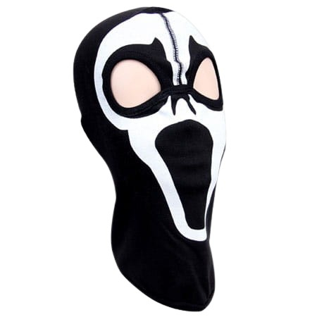 SPORT & TIMP LIBER - Cagula unisex IdeallStore®, Ghost Face, bumbac, marime universala, imprimeu, neagra