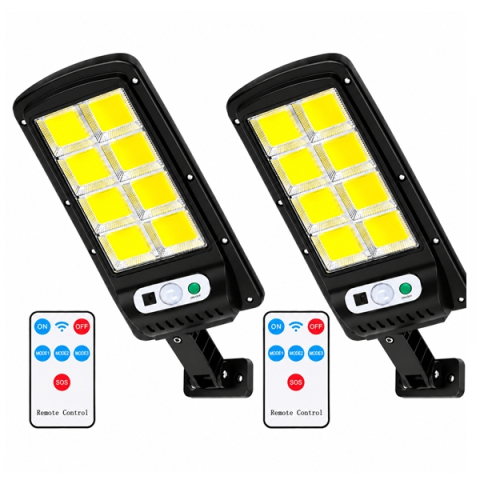 Set cameră de supraveghere exterior si 2 lămpi solare LED cu senzori și telecomenziDEPOX®, 8 MP, 4G SIM / Wi-Fi, două obiective, 355°, vedere nocturnă color [8]