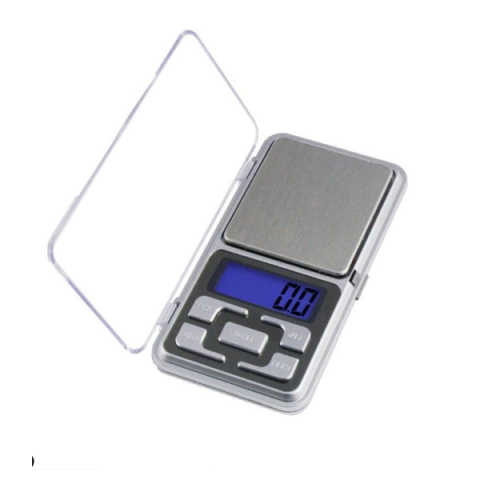 Cantare electronice comerciale - Cantar digital de buzunar IdeallStore®, True Weight, afisaj LCD, protectie plastic, 12 cm, 200g maxim, argintiuv