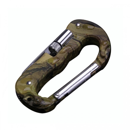 Accesori camping & drumetii - Carabina multifunctionala , IdeallStore®, Otel , Camuflaj, Aluminiu
